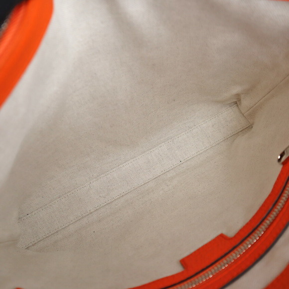 Gucci Piuma Calfskin Jumbo Shoulder Bag Orange - Picture 9 of 9